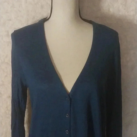 J. Jill Women Love Linen Button Front Cardigan Sweater Loose Lagenlook Size L - Picture 4 of 10